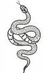 Snake Machine Embroidery Design, Realistic Serpent, Coiled Snake, 4 Sizes 