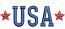 USA Stars machine embroidery design  