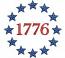 1776 Patriotic Stars Machine Embroidery Design 