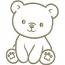 Cute Teddy Bear Machine Embroidery Design, Kawaii Bear Embroidery File, Baby Nursery Embroidery Pattern