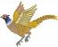 Flying Ring Necked Pheasant Machine Embroidery Design, Game Bird Embroidery Pattern, Wildlife Hunting Embroidery File