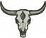 Western Longhorn Bull Skull Machine Embroidery Design, Cowboy Ranch Cap Logo, Western Hat Embroidery, Bull Head PES DST 
