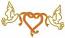 Wedding Doves and Heart Machine Embroidery Design, Romantic Ribbon Digital File  
