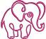 Baby Elephant Machine Embroidery Design, Outline Nursery Digital File 