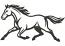 Running Mustang Horse Machine Embroidery Design, Wild Stallion Digital File  
