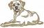 Labrador Applique Machine Embroidery Design, Dog Breed Digital File 