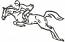 Jumping Horse Rider Line Art Machine Embroidery Design, Equestrian Show Jumping Digital File  