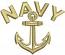 Navy Anchor Machine Embroidery Design, Nautical Military Style Digital File 