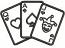 Playing Cards Machine Embroidery Design, Joker Queen and Ace Digital File  