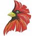 Red Cardinal Bird Machine Embroidery Design, Crested Wildlife Digital File  