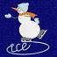 Christmas Motifs: 16 Snowman Machine Embroidery Designs set