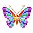 Rainbow Butterflies 10 Machine Embroidery Designs set 4x4 