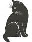 Black Cat Machine Embroidery Design
