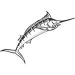 Marlin Vector File SVG. dxf, PNG. EPS. jpg big size
