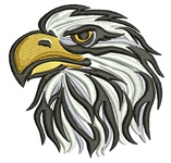 Eagle's Head Machine Embroidery Design 