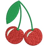 Cherries Mini Machine Embroidery Design