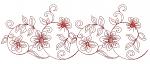 Border Embroidery Pattern, Festoon Machine Embroidery Design 