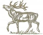 Deer Machine Embroidery Design Instant Download 
