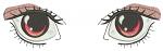 Pink Pair Left and Right Eyes for Soft Toys Machine Embroidery Designs 