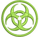 biohazard symbol Machine Embroidery design 