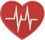 Pink Heartbeat Rate Medical Pattern, Healthcare Design 