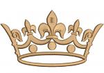 Crown and Pattern Machine Embroidery Design 