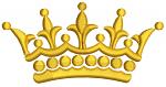 Crown  machine embroidery design, royal crown embroidery file, baroque frame embroidery