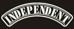 Independent semicircle biker ribbon - machine embroidery design 