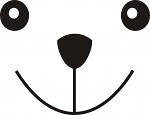 Teddy bear muzzle  vector SVG. dxf, PNG. EPS. jpg big size 300 dpi 