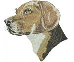 Beagle Dog Portrait Machine Embroidery Design, Hunting Dog Head Digital File 