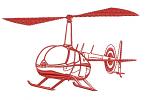 Helicopter Machine Embroidery Design instantly download 