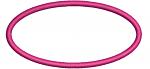 Oval applique machine embroidery design 