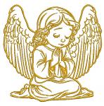 Angel machine embroidery design 