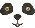 Panda Face Machine Embroidery Design 