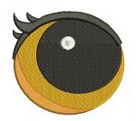 Golden  eyes for soft toys machine embroidery design 