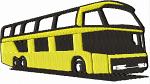 Bus / School Bus / Tour Bus machine embroidery design, instantly download