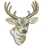 Deer Head Machine Embroidery Design, Small Antlers Hat Pattern 