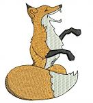 Fox Embroidery Design, Machine Embroidery Pattern, Cute Fox Animal, Instant Download 