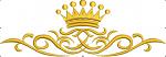 Crown and Wave Pattern Machine Embroidery Design.  