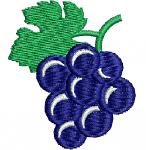 Mini Grape Bunch Machine Embroidery Design
