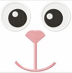 Eyes and nose for a soft toy antistress Machine Embroidery Designs, instantly download  