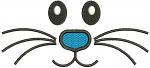 Bunny Face, Easter Embroidery Face, Embroidery Rabbit Machine Embroidery Designs, instantly download 