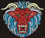 Dragon machine embroidery design, instantly download 