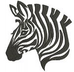 Zebra Face Machine Embroidery Designs, instantly download 