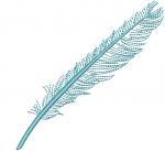 Feather machine embroidery Design 