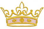 Crown Machine Embroidery Design 