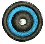 Simple Round Eye Machine Embroidery Design for Soft Toys 