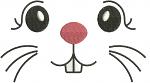  Muzzle of a toy hare machine embroidery design