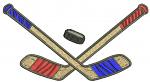 hockey sticks Machine Embroidery Design 