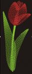 Tulip machine embroidery design – wild forest garden flowers 